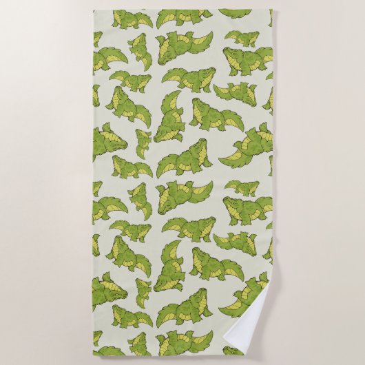 ハッピーゲーター ビーチタオル (正面)