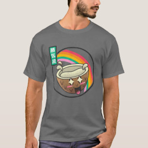 ハッピーココナッツデジタルジャパンスタイル80SオタクVaporw Tシャツ