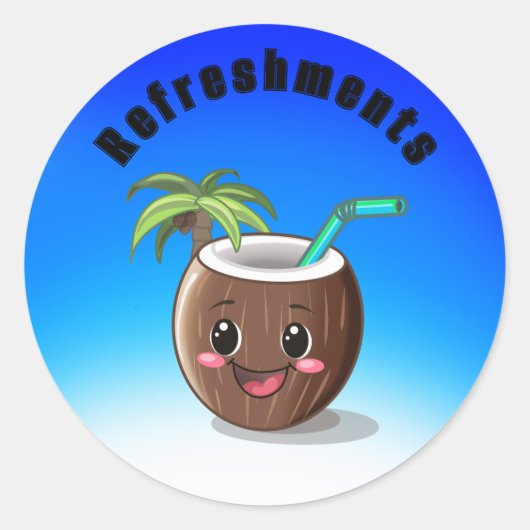 ハッピーココナッツ ラウンドシール (正面)