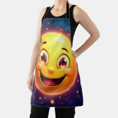 ハッピーコズミックアイズ絵文字 エプロン (インサイチュ)
