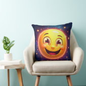 ハッピーコズミックアイズ絵文字 クッション (椅子)