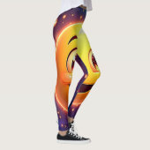 ハッピーコズミックアイズ絵文字 レギンス (右)