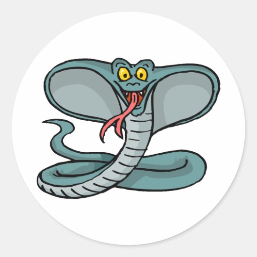 ハッピーコブラ ラウンドシール (正面)