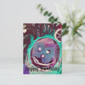 ハッピーコラージュ ハッピーバースデー ポストカード (スタンド正面)