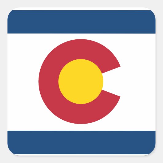 ハッピーコロラドの日！ スクエアシール (正面)