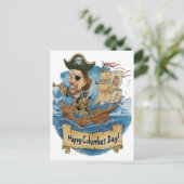 ハッピーコロンブスの日 インビテーションポストカード (スタンド正面)