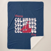 ハッピーコロンブスの日 シェルパブランケット (正面)