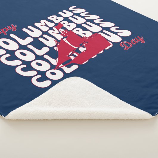 ハッピーコロンブスの日 シェルパブランケット (3/4)