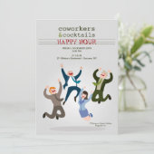 ハッピーコワーカーパーティの招待状 招待状 (スタンド正面)