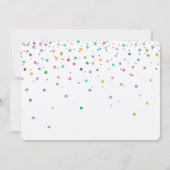 ハッピーコンフェッティドット 招待状 (裏面)
