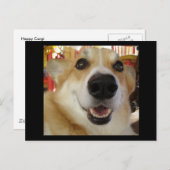 ハッピーコーギのはがき ポストカード (正面/裏面)