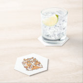 ハッピーコーギの犬 ペーパーコースター (インサイチュ)