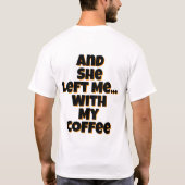 ハッピーコーヒーキャット – かわいい明るい朝の雰囲気 Tシャツ (裏面)