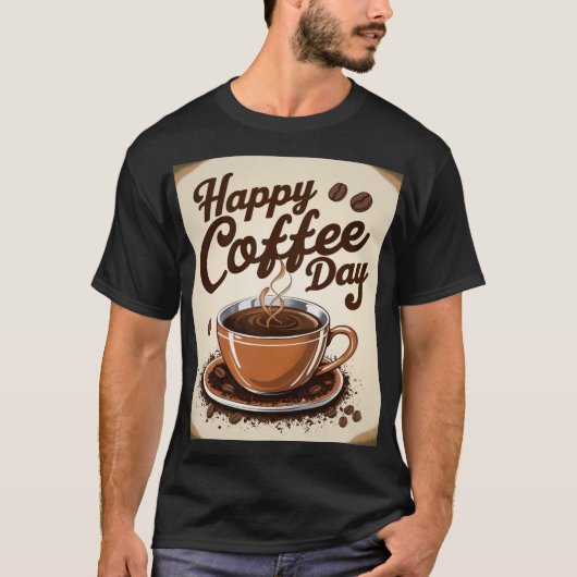 ハッピーコーヒーデー Tシャツ (正面)