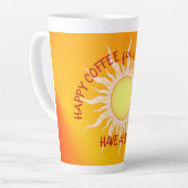 ハッピーコーヒーハッピーマイサンシャインラテカップ カフェラテマグ (左アングル)