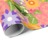ハッピーゴエレガントゴス春サマーフラワーガーデン ラッピングペーパー (ロールコーナー)