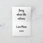 ハッピーゴシック誕生日 カード (内部)