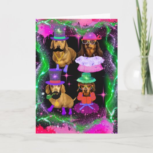 ハッピーゴッチャの日のグリーティングカード カード (正面)