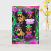 ハッピーゴッチャの日のグリーティングカード カード (黄色い花)