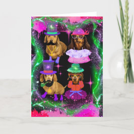 ハッピーゴッチャの日のグリーティングカード カード