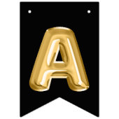 ハッピーゴッチャデイゴールドフォイルバルーン バンティングフラッグ (第2の旗)