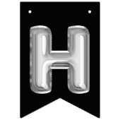 ハッピーゴッチャデー銀箔風船 バンティングフラッグ (第1の旗)