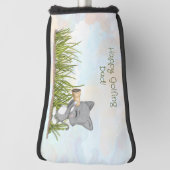 ハッピーゴルフおもしろいパパ父の日 ゴルフヘッドカバー (回転90)