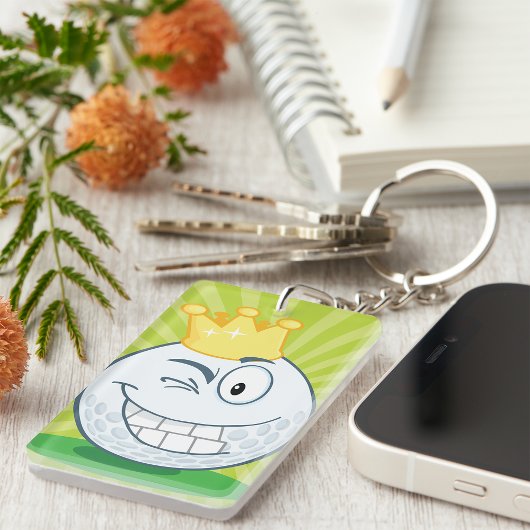 ハッピーゴルフボールキーチェーン キーホルダー