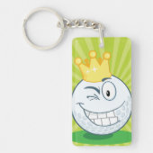 ハッピーゴルフボールキーチェーン キーホルダー (正面)