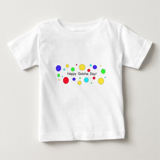 ハッピーゴーチャデー! ベビーTシャツ (正面)