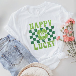 ハッピーゴーラッキーシャツ、セントパトリックの日Tシャツ Tシャツ