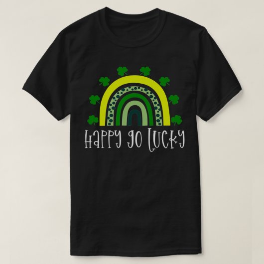 ハッピーゴーラッキーセントパティスパトリックスデイパーティーキッズ Tシャツ (デザイン正面)