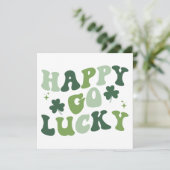 ハッピーゴーラッキー レトロ デザイン PNG SVG カット ファイル シーズンカード (スタンド正面)