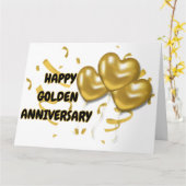 ハッピーゴールデンアニバーサリー カード (黄色い花)
