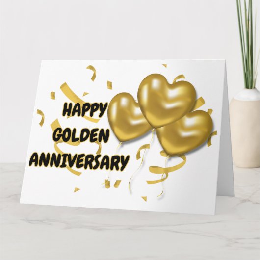 ハッピーゴールデンアニバーサリー カード (正面)