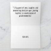 ハッピーゴールデンアニバーサリー カード (内部)