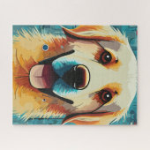 ハッピーゴールデンリトリバー ジグソーパズル (横)