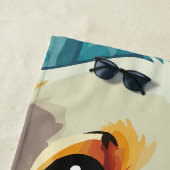 ハッピーゴールデンリトリバー ビーチタオル (インサイチュ)