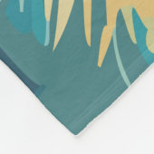 ハッピーゴールデンリトリバー フリースブランケット (角)