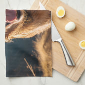 ハッピーゴールデンリト走リーバー キッチンタオル (四つ折り)