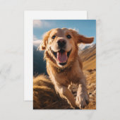 ハッピーゴールデンリト走リーバー サンキューカード (正面/裏面)