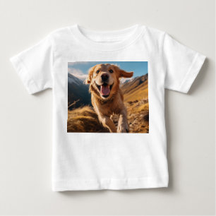 ハッピーゴールデンリト走リーバー ベビーTシャツ