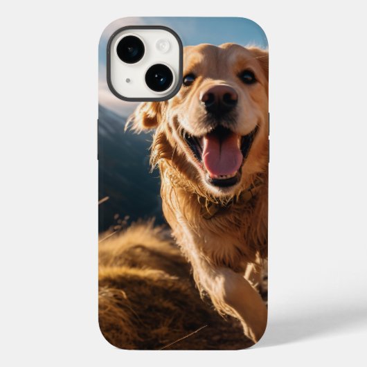 ハッピーゴールデンリト走リーバー Case-Mate iPhoneケース (裏面)