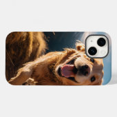 ハッピーゴールデンリト走リーバー Case-Mate iPhoneケース (裏面 (横))