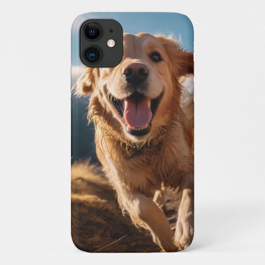 ハッピーゴールデンリト走リーバー Case-Mate iPhoneケース (裏面)