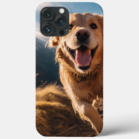 ハッピーゴールデンリト走リーバー Case-Mate iPhoneケース (裏面)