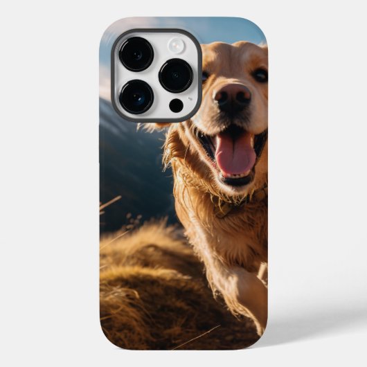 ハッピーゴールデンリト走リーバー Case-Mate iPhoneケース (裏面)