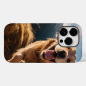 ハッピーゴールデンリト走リーバー Case-Mate iPhoneケース (裏面 (横))