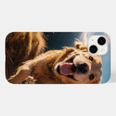 ハッピーゴールデンリト走リーバー Case-Mate iPhoneケース (裏面 (横))