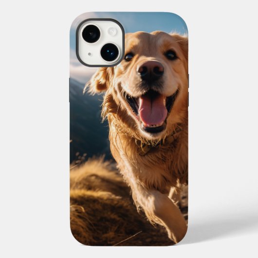 ハッピーゴールデンリト走リーバー Case-Mate iPhoneケース (裏面)